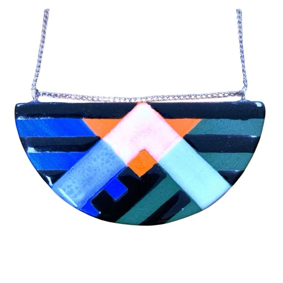 NIB Ceramic Necklace by Toronto artist Julie Moon - Picture 2 of 13